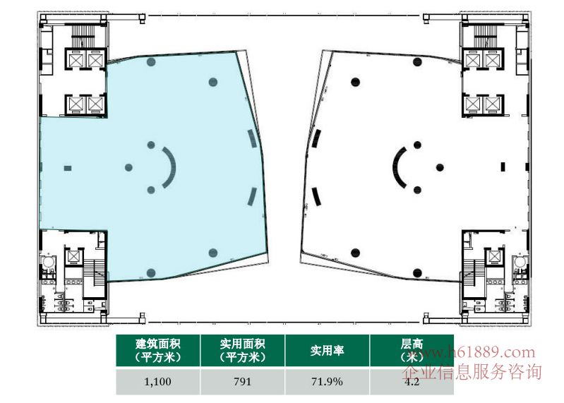 華安保險總部大廈 寫字樓 戶型圖片