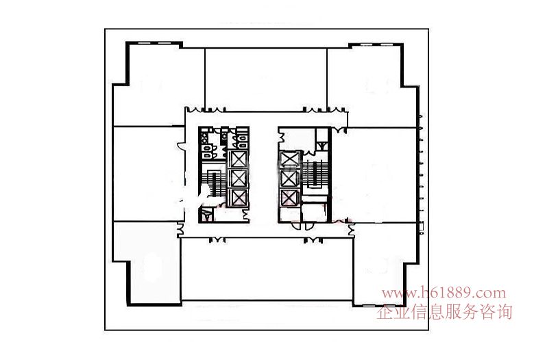 福建興業(yè)銀行大廈 寫字樓 戶型圖片