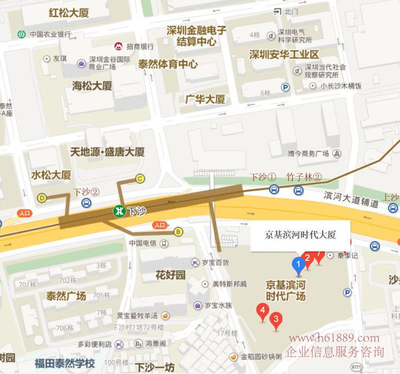 京基濱河時(shí)代大廈 寫(xiě)字樓 交通位置圖片