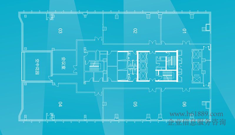 兆邦基金融大廈 寫字樓 戶型圖片