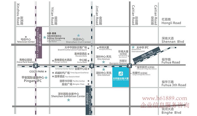 兆邦基金融大廈 寫字樓 交通位置圖片