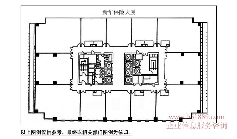 新華保險大廈 寫字樓 戶型圖片