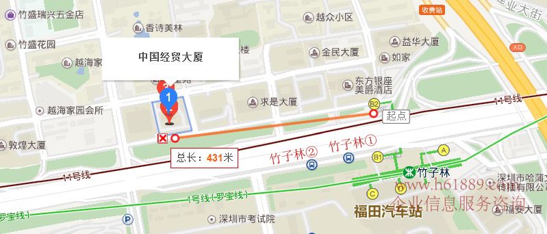 中國經(jīng)貿(mào)大廈 寫字樓 交通位置圖片