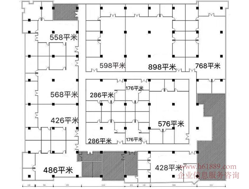 萬利工業(yè)園四期 銀東大廈 萬利工業(yè)城四期 生物工程大樓 寫字樓 戶型圖片