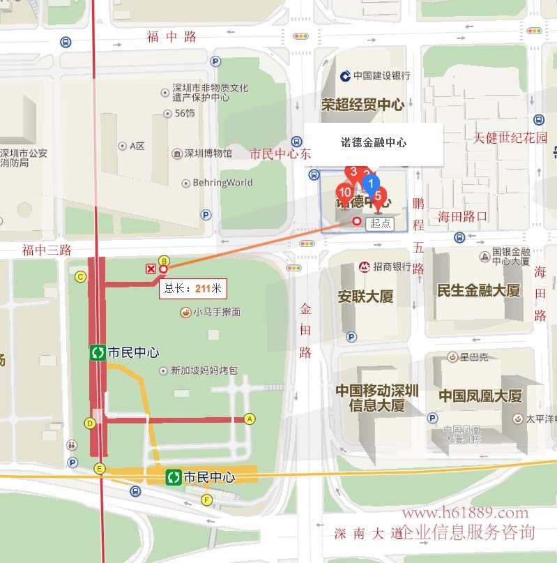 諾德金融中心 寫字樓 交通位置圖片