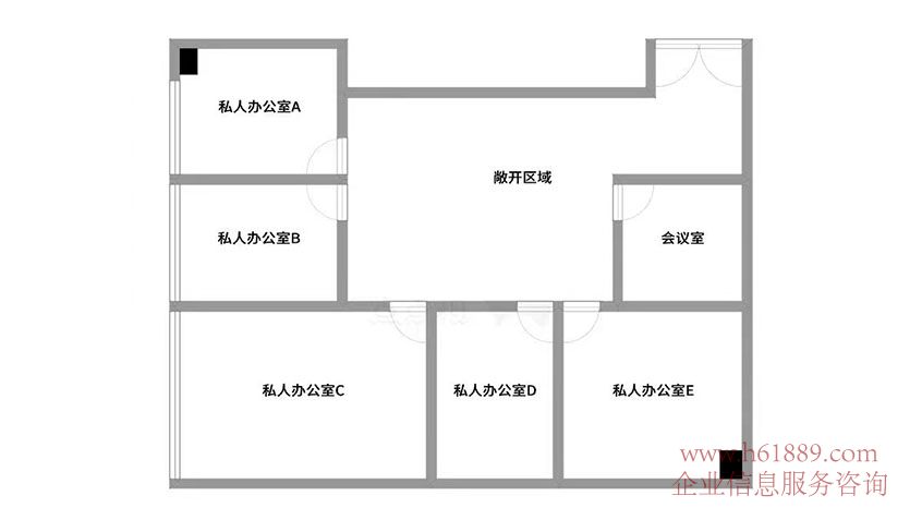 卓越世紀(jì)中心 全辦公家私 高使用率 價(jià)錢低 卓越世紀(jì)中心4號(hào)樓 低價(jià)出租 戶型圖片