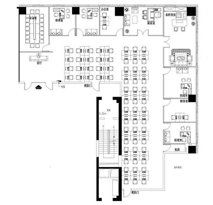 京地大廈 豪華裝修 全辦公家私 崗廈地鐵站D出入口 地鐵1號線【羅寶線】地鐵10號線【坂田線】出租 戶型圖片