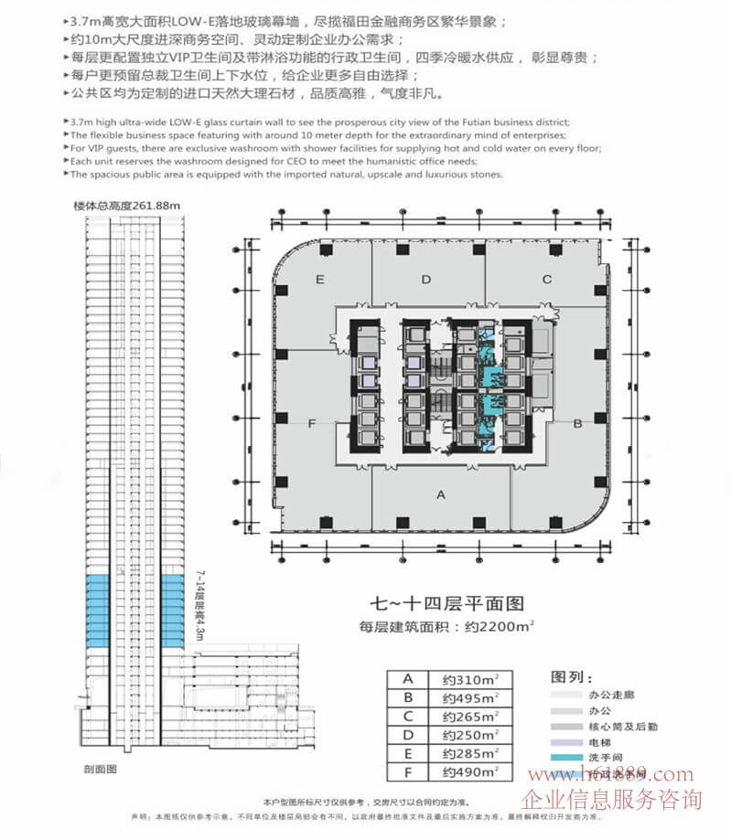 皇庭中心七到十四層平面圖